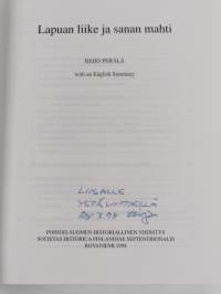 Lapuan liike ja sanan mahti (signeerattu, tekijän omiste)