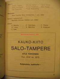 Salon seudun ampujat ry - kilpailuohjelma 1974