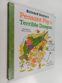 Richard Scarry's Peasant Pig and the terrible dragon with Lowly Worm the jolly jester!