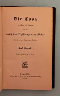 Die Edda, die ältere und jüngere, nebst den mythischen Erzählungen der Skalda.   (  kansanperinne, jumaltarut, runous )