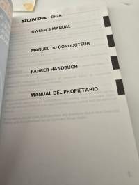 Honda BF.2 A perämoottori  owners manual