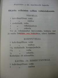 Neuvoja pikkulapsen ruokinnassa ja hoidossa, Voikan (Voikkaa) tehtaan neuvonta-asema. Ei kuvitusta. Vuosilukua ei mainittu