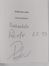 Rakkauden nälkä (signeerattu, tekijän omiste)