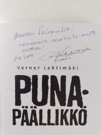 Punapäällikkö : Verner Lehtimäki (signeerattu, tekijän omiste)
