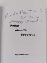 Poika nimeltä Sepeteus (signeerattu, tekijän omiste)