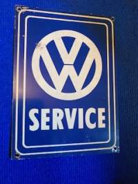 SERVICE metallikyltti Volkswagen logolla