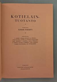 Kotieläintuotanto. (maatalous, kotieläinhoito, kotieläintalous, 30-luku )