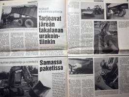 Koneviesti 1992 nr 8 – Patu 42, Tume Nordic, Juko, Simulta, Esa 420, Ylö, Junkkari, maatalouskoneet