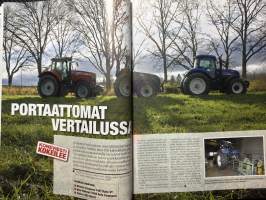 Koneviesti 2011 nr 4 – Suuri traktorinumero, 200 hv portaattomat traktorit vertailussa, New Holland, Avant, PowerSharp, Optimal