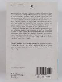 A dictionary of sociology