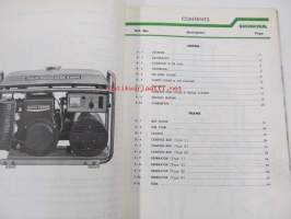 Honda Portable Generator  E1000 parts list 2 -varaosaluettelo