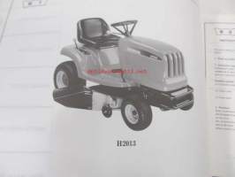 Honda Riding mower H2013 Parts catalogue 1 -varaosaluettelo