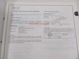Honda Riding mower H2013 Parts catalogue 1 -varaosaluettelo