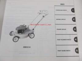 Honda Lawn mower HRS216.K1, HRS536C.C1 Parts catalogue 4 -varaosaluettelo