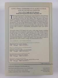 Long-term Experiments in Agricultural and Ecological Sciences