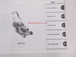 Honda Lawn mower HRB536C, HRM536C Parts catalogue 1 -varaosaluettelo
