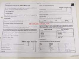 Honda Lawn mower F405, F405K1 Parts catalogue  -varaosaluettelo