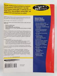 Schaum's Outline of Theory and Problems of Mathematical Methods for Business and Economics
