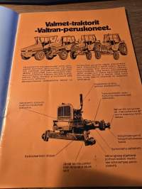 kovat kotimaiset valmet/ valtra työkoneet 1976 myyntiesite