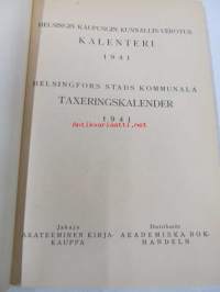 Helsingin kaupungin kunnallisverotuskalenteri - Helsingfors stads kommunala taxeringskalender 1941