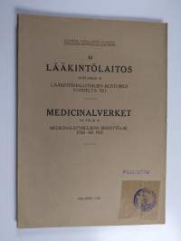 Lääkintölaitos uusi jakso 42. Lääkintöhallituksen kertomus vuodelta 1925 =  Medicinalverket ny följd 42. Medicinalstyrelsens berättelse för år 1925
