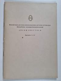 Maanpuolustuskorkeakouluyhdistyksen (Totaalisten maanpuolustuskurssien) jäsenluettelo : Kurssit I-II