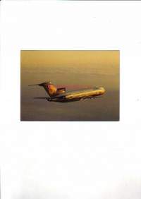 Lufthansan lentokone -postikortti