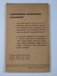Leijonan pojat : "Lauluja sotapojille ja kotirintamalle" -sävellyskilpailun tuloksia ja muita sotatalven 1939-40 lauluja
