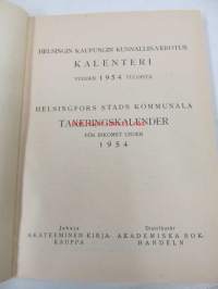 Helsingin kaupungin kunnallisverotuskalenteri - Helsingfors stads kommunala taxeringskalender 1955