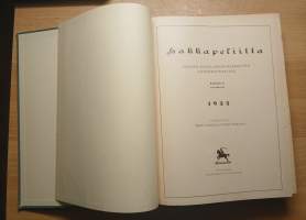 Hakkapeliitta - lehdet sidottuina kansiin 1-26 1933