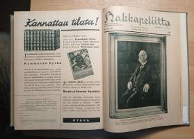 Hakkapeliitta - lehdet sidottuina kansiin 1-26 1933