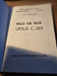 ursus tractor c- 385 service instruction