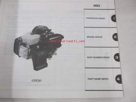 Honda General purpose engine GXV50 Parts catalogue 1 -varaosaluettelo