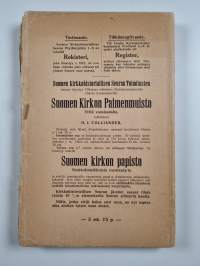 Suomen kirkkohistoriallisen seuran vuosikirja 1911 = Finska kyrkohistoriska samfundets årsskrift 1911