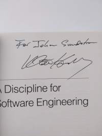 A discipline for software engineering (signeerattu, tekijän omiste)