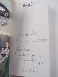 Taivaallinen kassi ja muita esineitä (signeerattu, tekijän omiste)