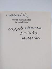 Kuinka monta kertaa tapasin Liisan (signeerattu)