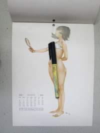 The 1966 Maidens Calendar - A portfolio of selected girls from down the street or up your alley - "Ikäneitokalenteri", tavallisia naisia naapuristasi pin-up kuvissa