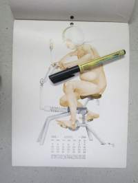 The 1966 Maidens Calendar - A portfolio of selected girls from down the street or up your alley - "Ikäneitokalenteri", tavallisia naisia naapuristasi pin-up kuvissa