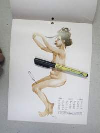 The 1966 Maidens Calendar - A portfolio of selected girls from down the street or up your alley - "Ikäneitokalenteri", tavallisia naisia naapuristasi pin-up kuvissa