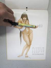 The 1966 Maidens Calendar - A portfolio of selected girls from down the street or up your alley - "Ikäneitokalenteri", tavallisia naisia naapuristasi pin-up kuvissa