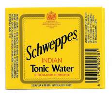 Schweppes  Indian Tonic Water  -   juomaetiketti