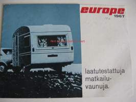 Europe 1967 matkailuvauniu - myyntiesite