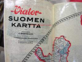 Viator Suomi-Finland osoitinkartta 1952