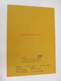 Tume pyörä-äkeet s-piikkiäkeet / s-pinneharvar 4200A, 5000A, 5600A, 6400A, 3800, 4600 -käyttöohje ja varaosaluettelo / instruktionsbok, reservdelskatalog