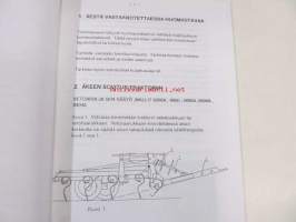 Tume pyörä-äkeet s-piikkiäkeet / s-pinneharvar 4200A, 5000A, 5600A, 6400A, 3800, 4600 -käyttöohje ja varaosaluettelo / instruktionsbok, reservdelskatalog