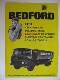 Bedford EPR kuorma-auto , keskiraskas bulldog-malli - myyntiesite