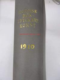 Nordisk boktryckarekonst : Skandinavisk tidskrift för de grafiska yrkerna 1910 -sidottu vuosikerta