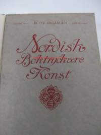 Nordisk boktryckarekonst : Skandinavisk tidskrift för de grafiska yrkerna 1910 -sidottu vuosikerta