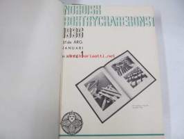 Nordisk boktryckarekonst : Tidskrift för bokindustri, bokkonst, bokhistoria och reklamväsen 1936 -sidottu vuosikerta